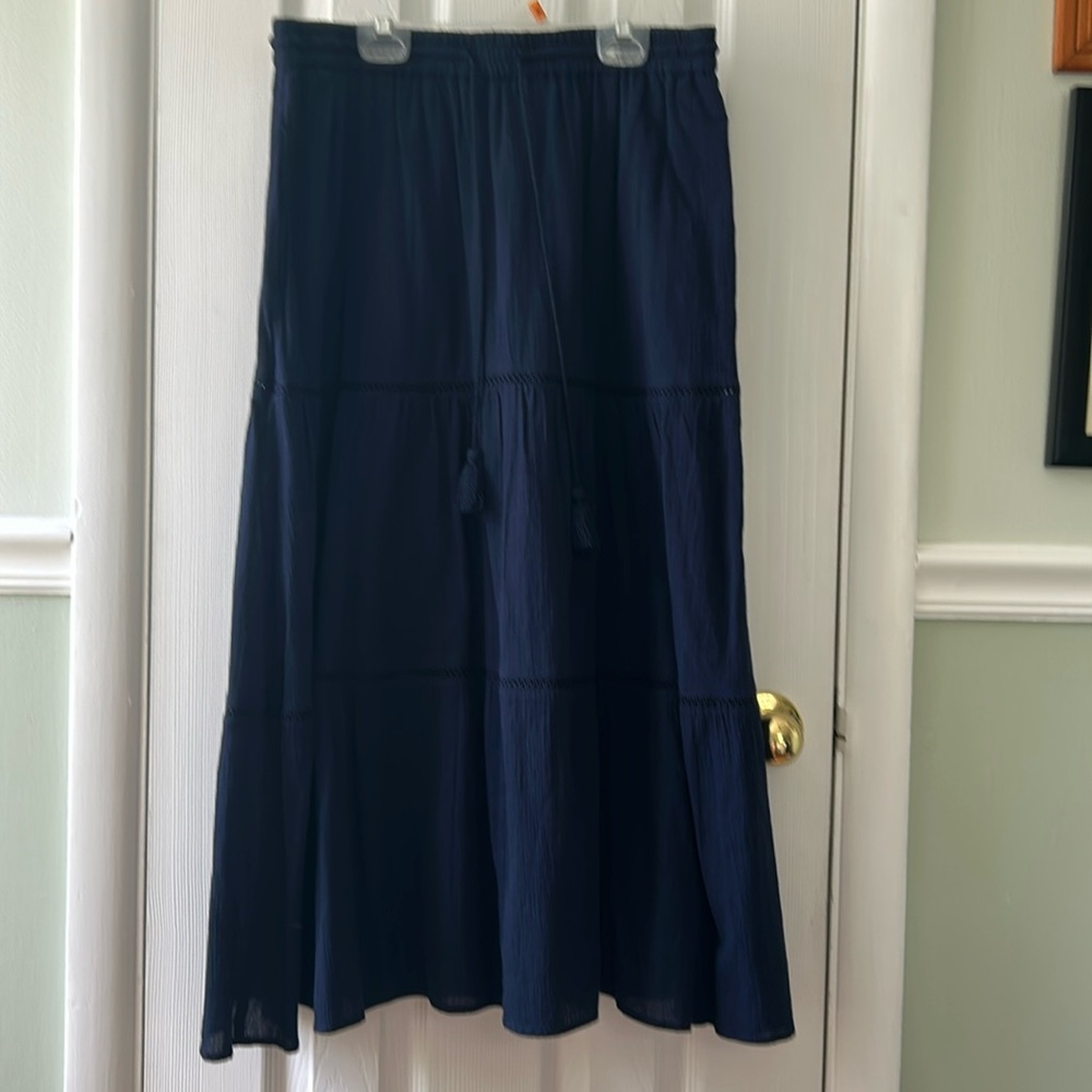 Talbots lined Cotton Midi Skirt